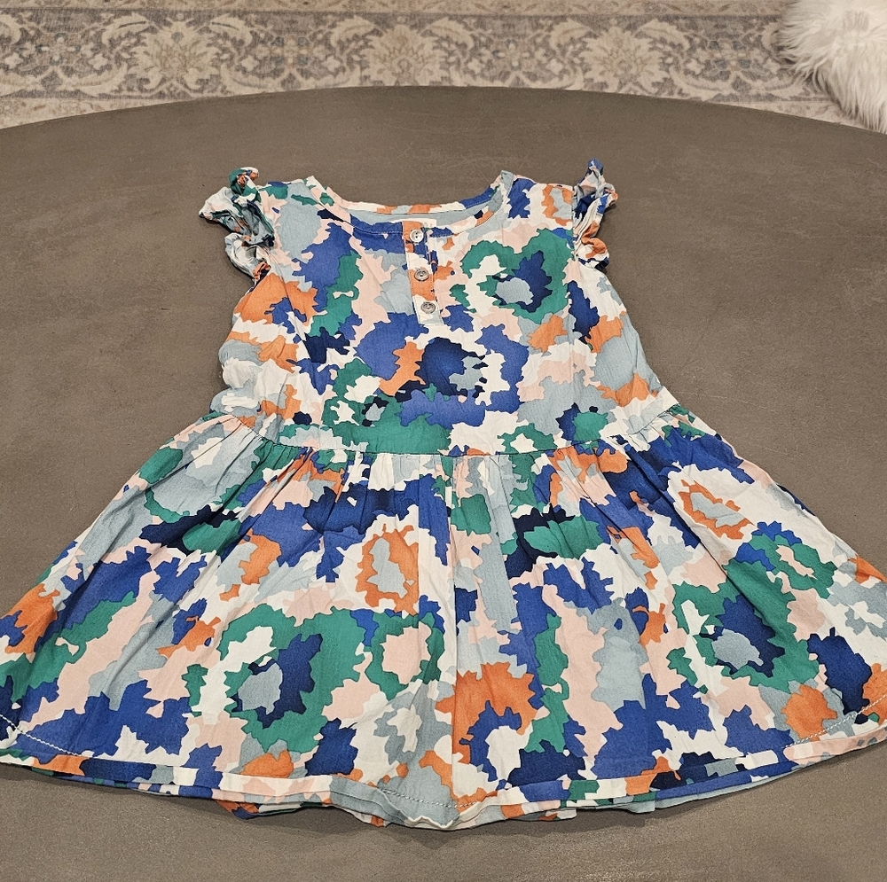 💙🧡 Gymboree Blotchy Camo Print Dress – 2T 🧡💙